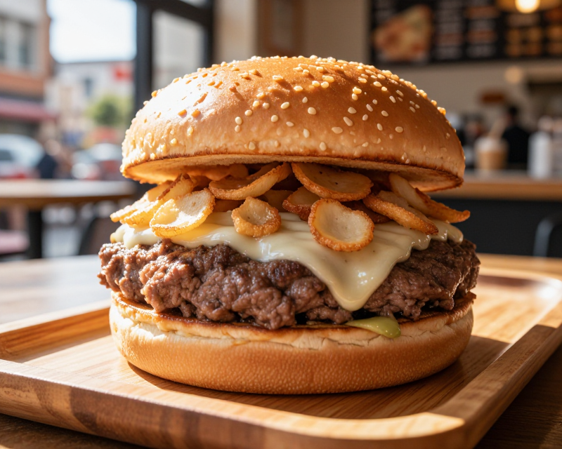Korean Garlic Burger in Taiwan