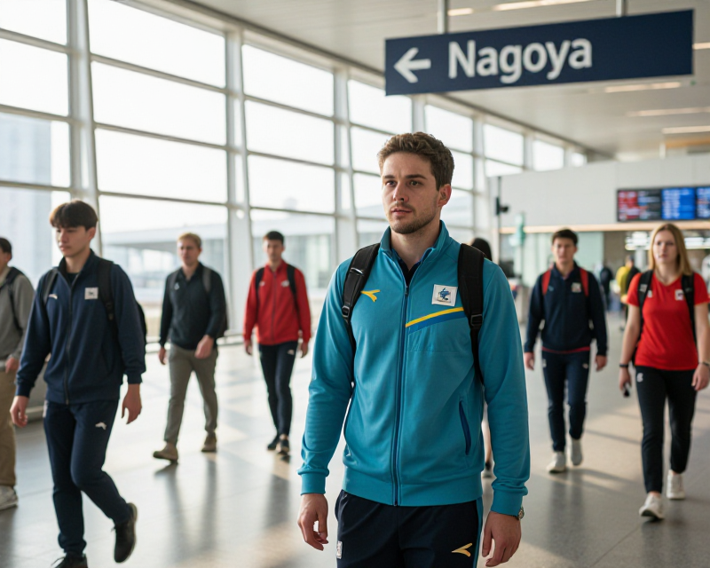 Atmosphere of International Sports Arrival