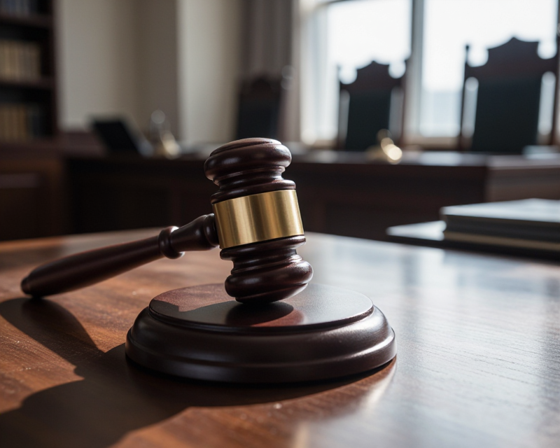 Symbolic Courtroom Gavel