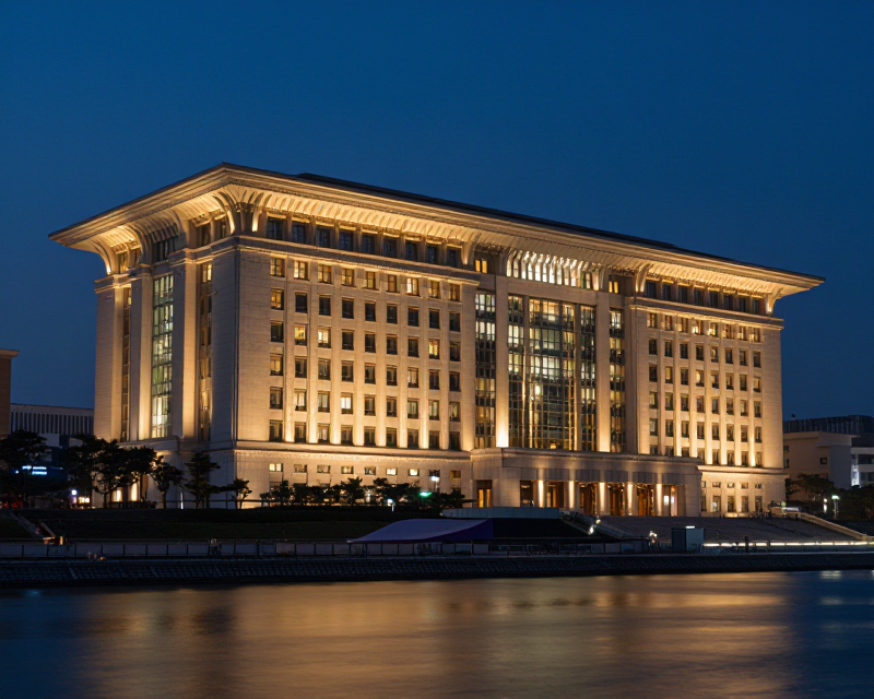 South Korean National Assembly Twilight