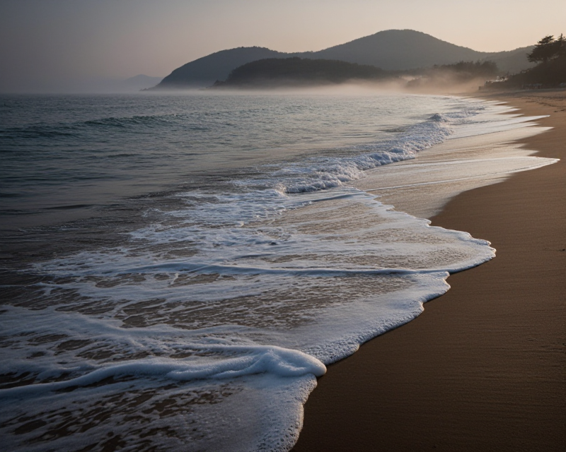 Serene South Korean Coastline