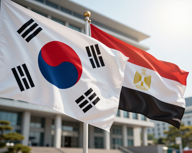 South Korea and Egypt Summit Symbolism