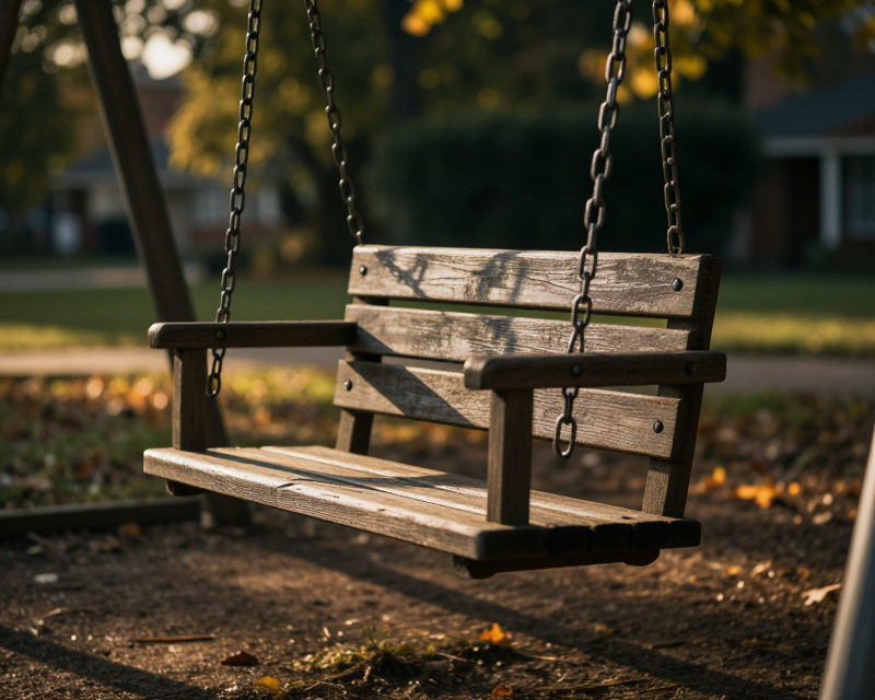 Empty Swing Set in Georgia Park