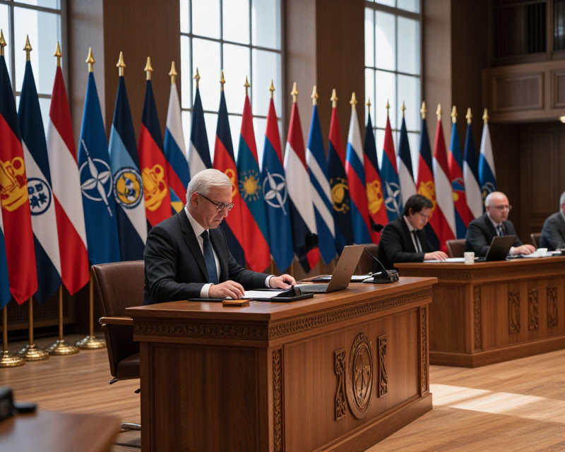 International Diplomatic Summit Atmosphere
