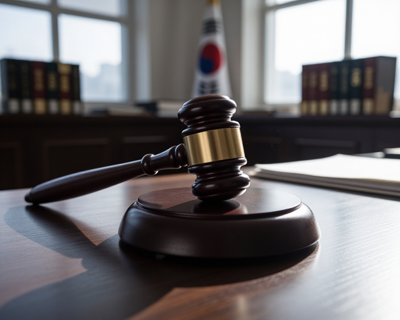 Judicial Gavel in Korean Court