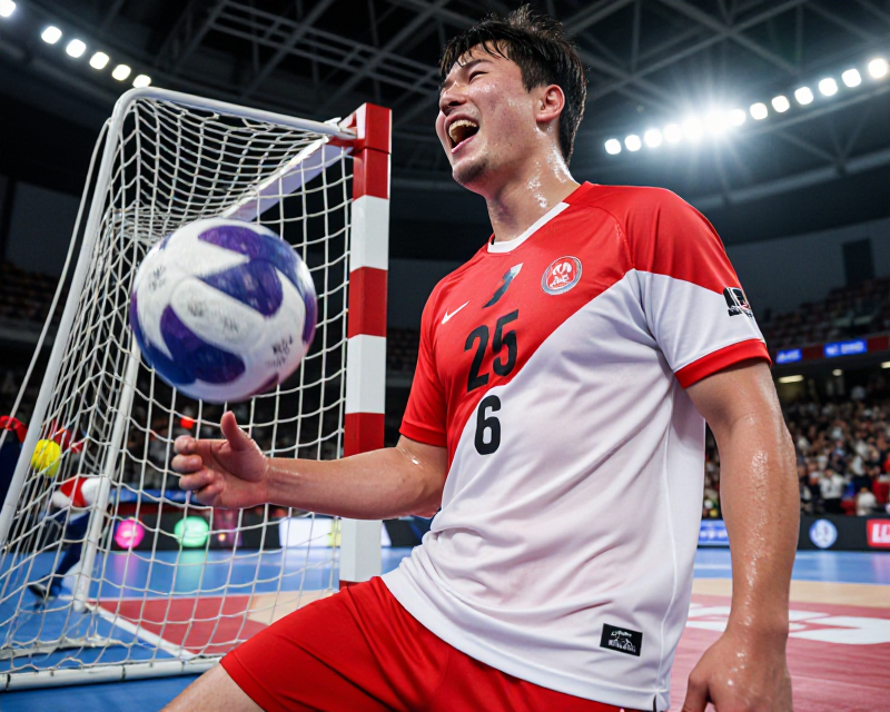 Handball Victory Moment