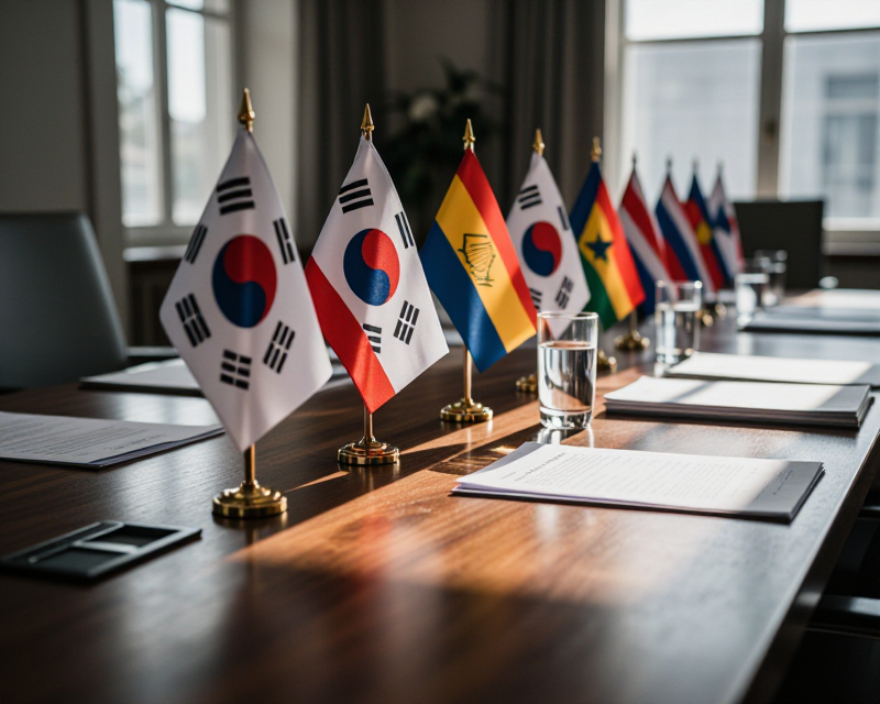 Diplomatic Meeting in Southeast Asia