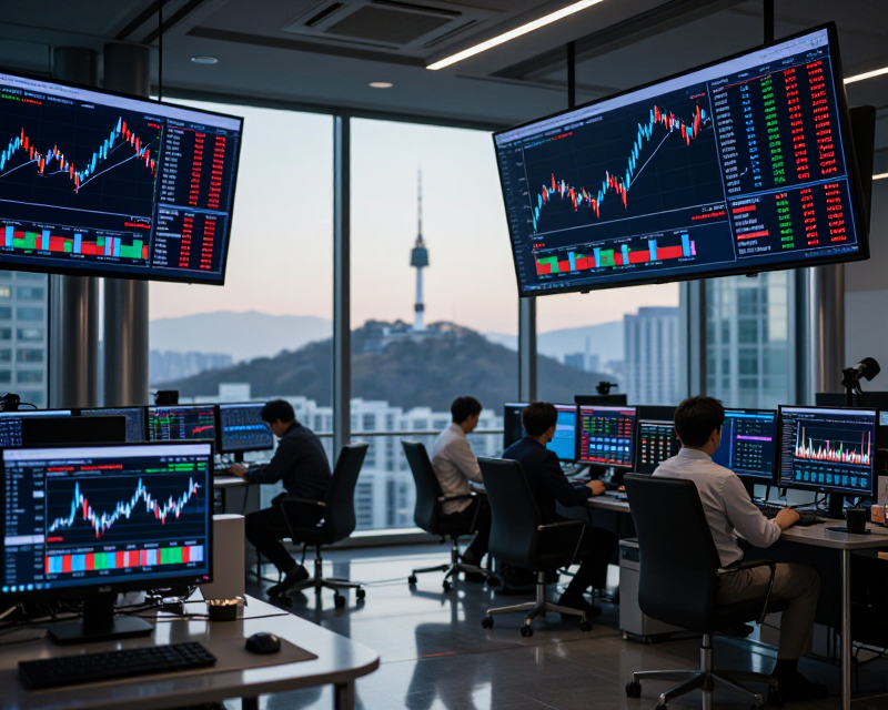 Seoul Stock Market Atmosphere