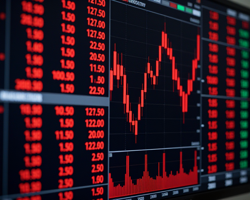 Stock Market Volatility Concept