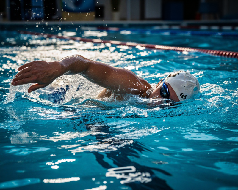 Swimming Victory Concept