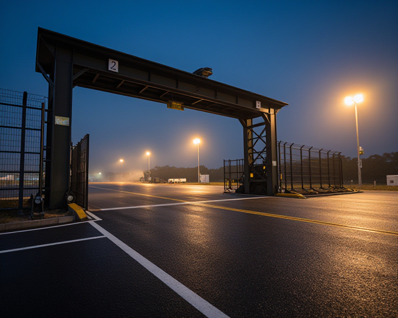 Cinematic Military Base Gate
